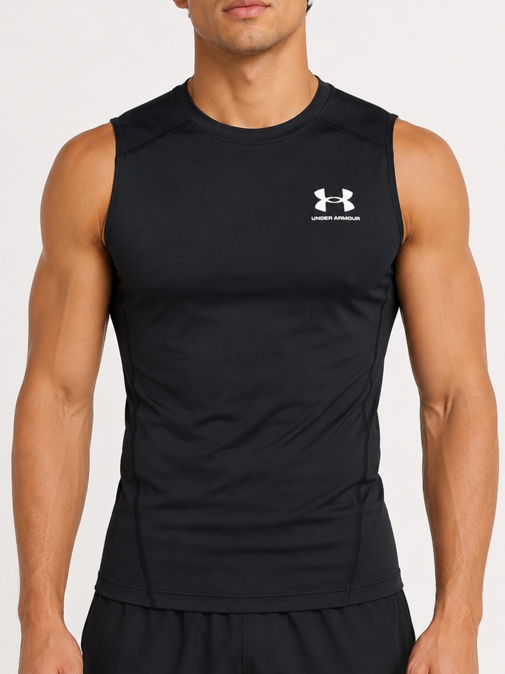 Under Armour HeatGear Compression Sleeveless‎ Shirt Black Men’s Small tank top